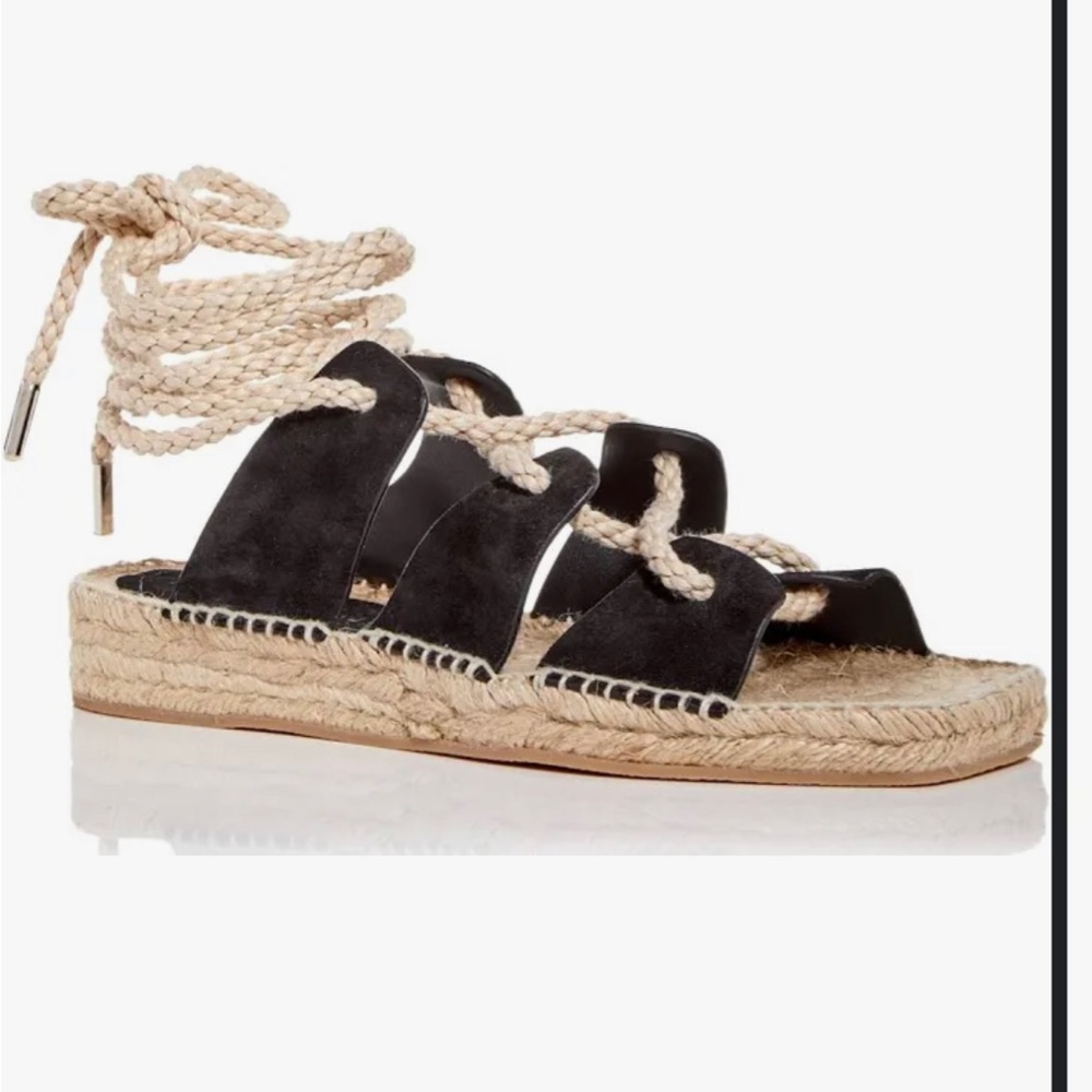 Freda Salvador Women's Lucy Espadrille Ankle Tie Sandals Size 9 NEW